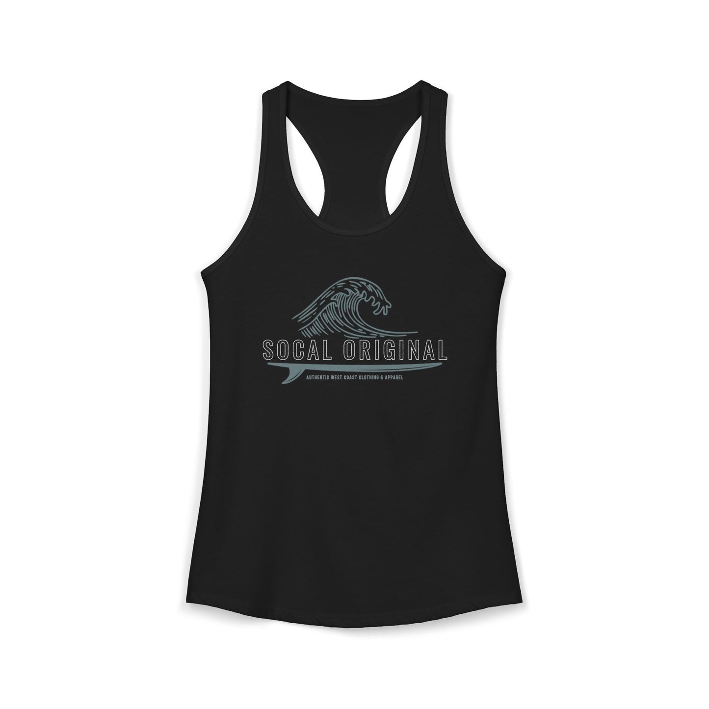 SoCal Original Wave Logo Women's Ideal Racerback Tank