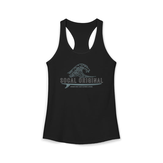 SoCal Original Wave Logo Women's Ideal Racerback Tank
