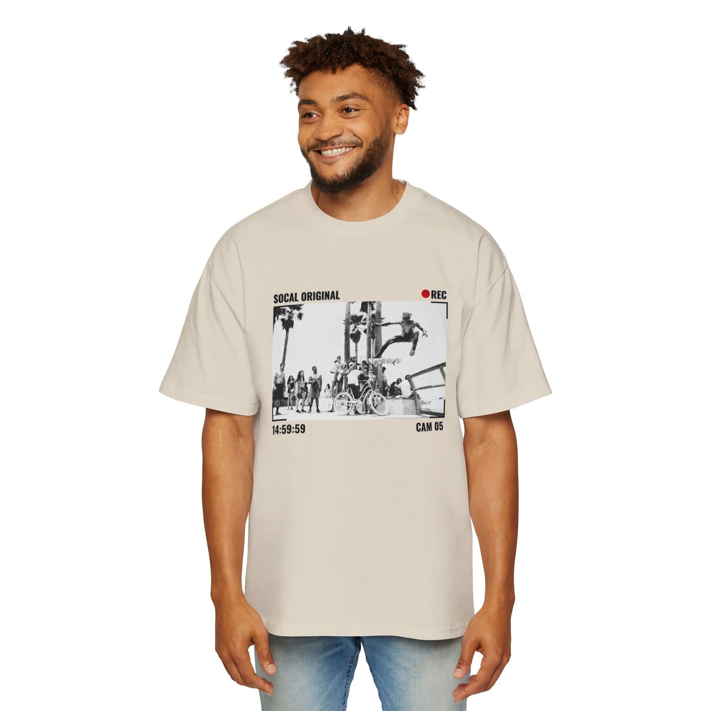 Venice Beach CAM 05 Skate Men's Heavy Oversized Tee