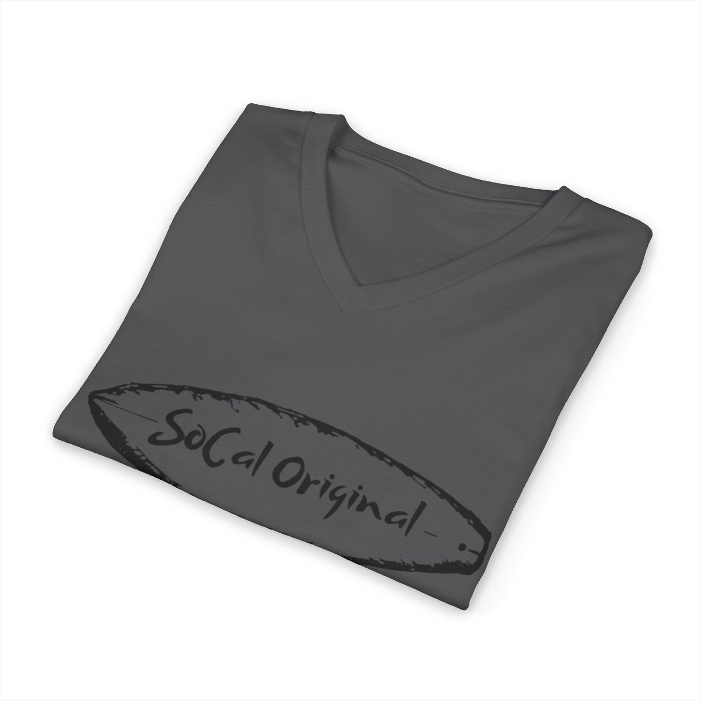 SoCal Original Surfboard Logo Unisex Jersey Short Sleeve V-Neck Tee