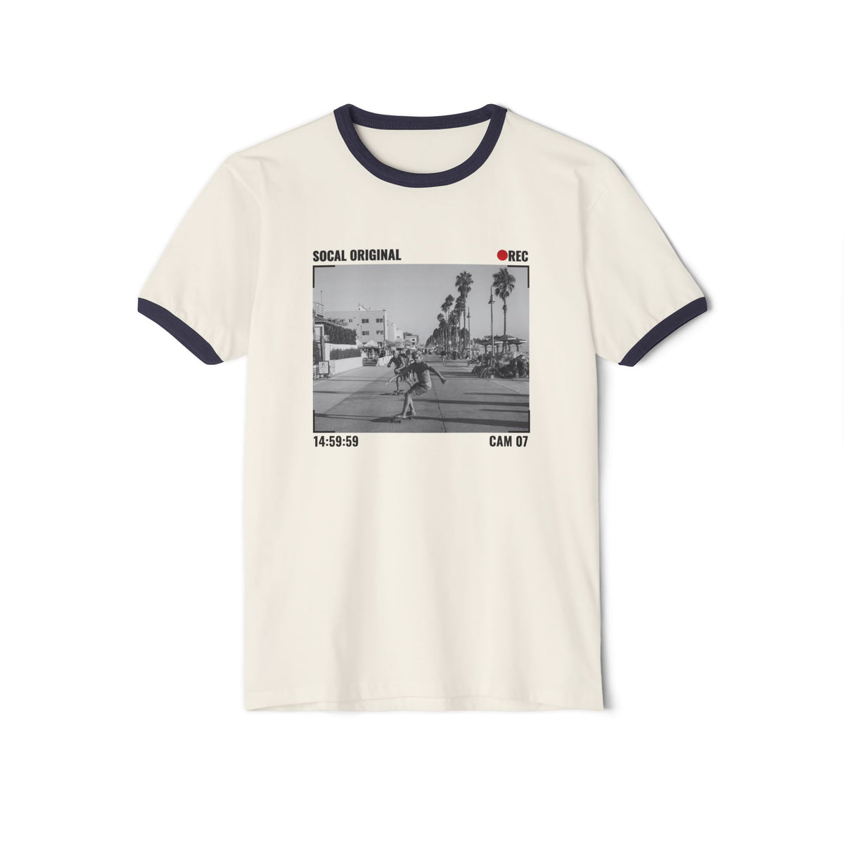 Venice Beach CAM 05 Unisex Cotton Ringer T-Shirt