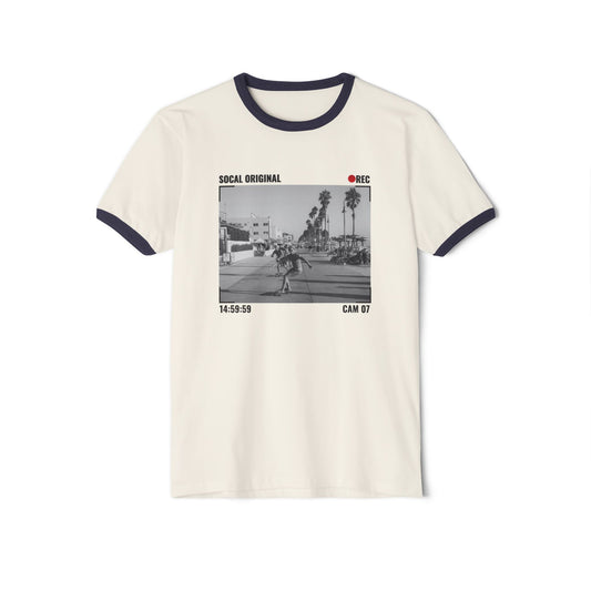 Venice Beach CAM 05 Unisex Cotton Ringer T-Shirt