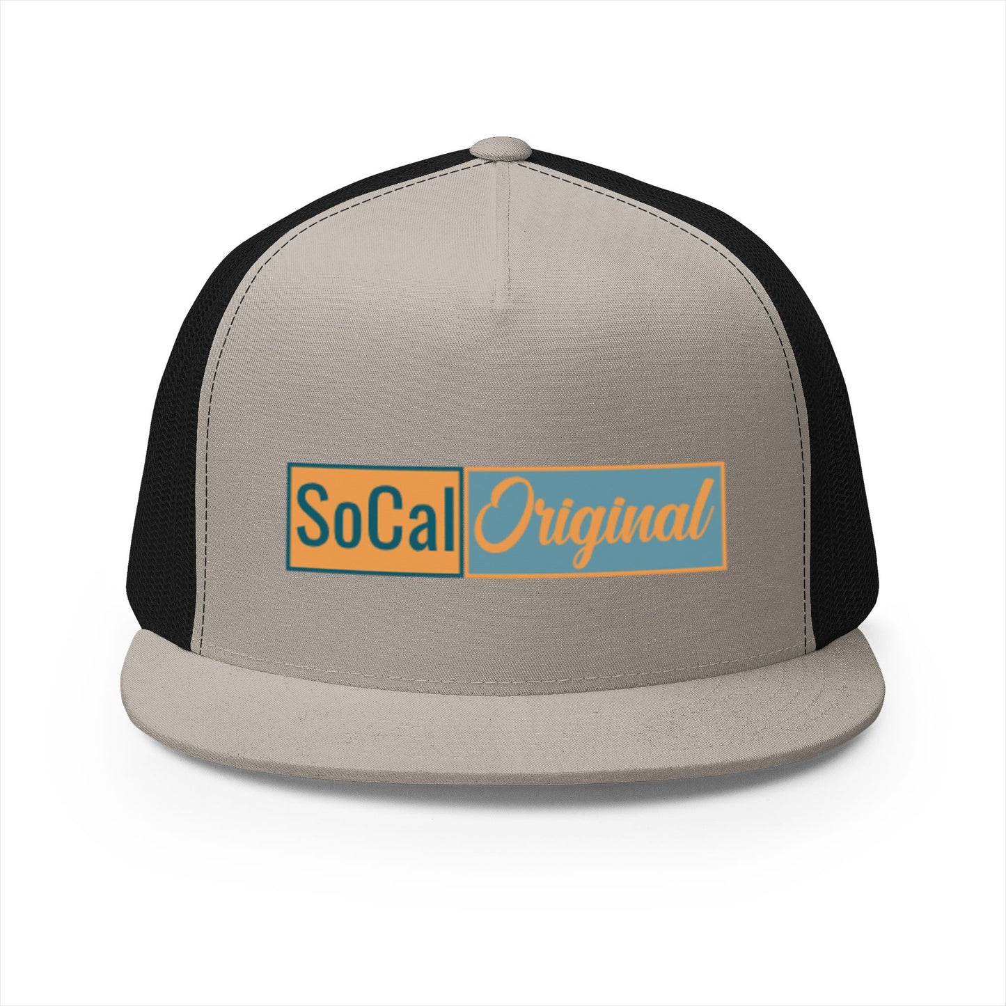 SoCal Original Color Block 5 Panel Trucker Cap