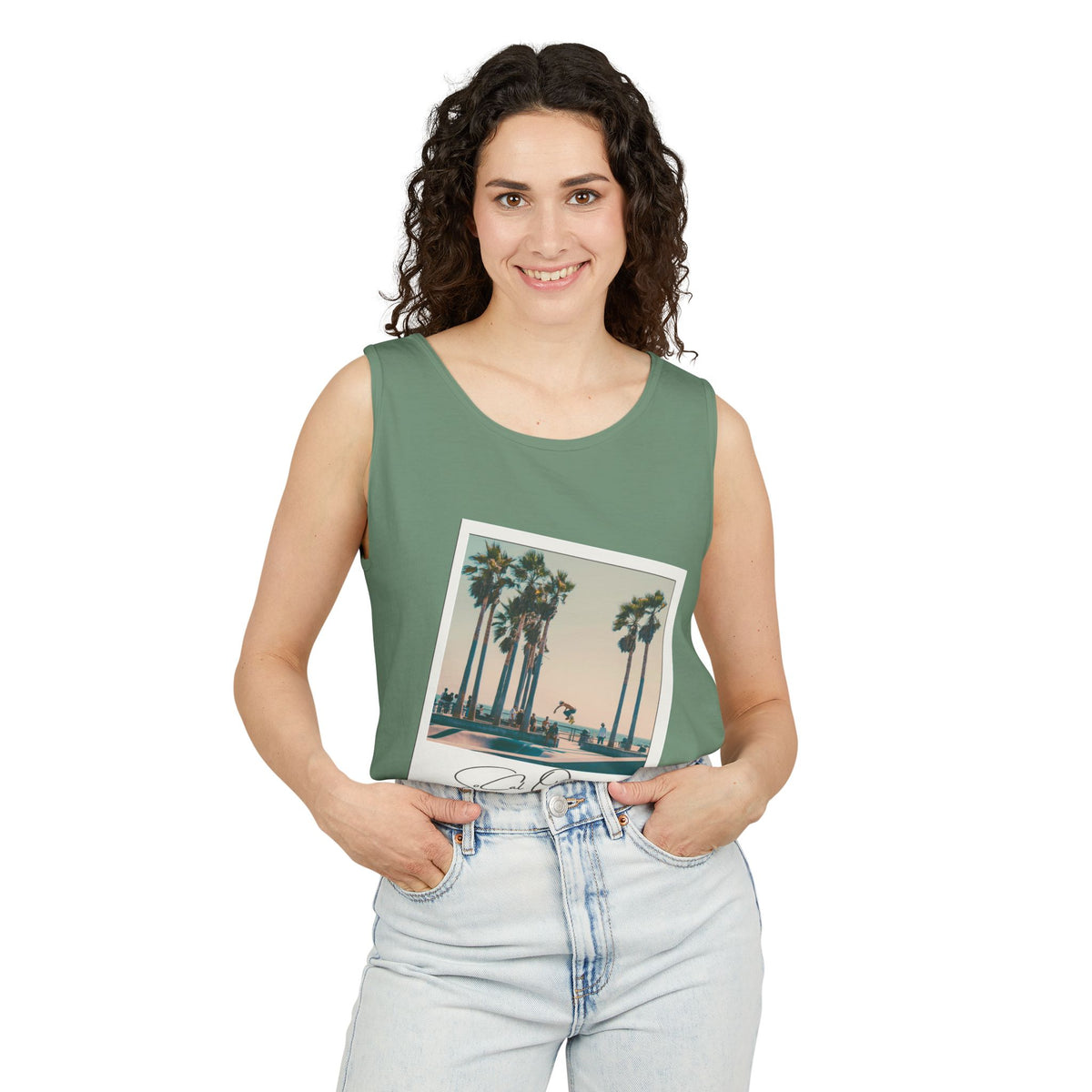 SoCal Original 98 Polaroid Unisex Garment-Dyed Tank Top