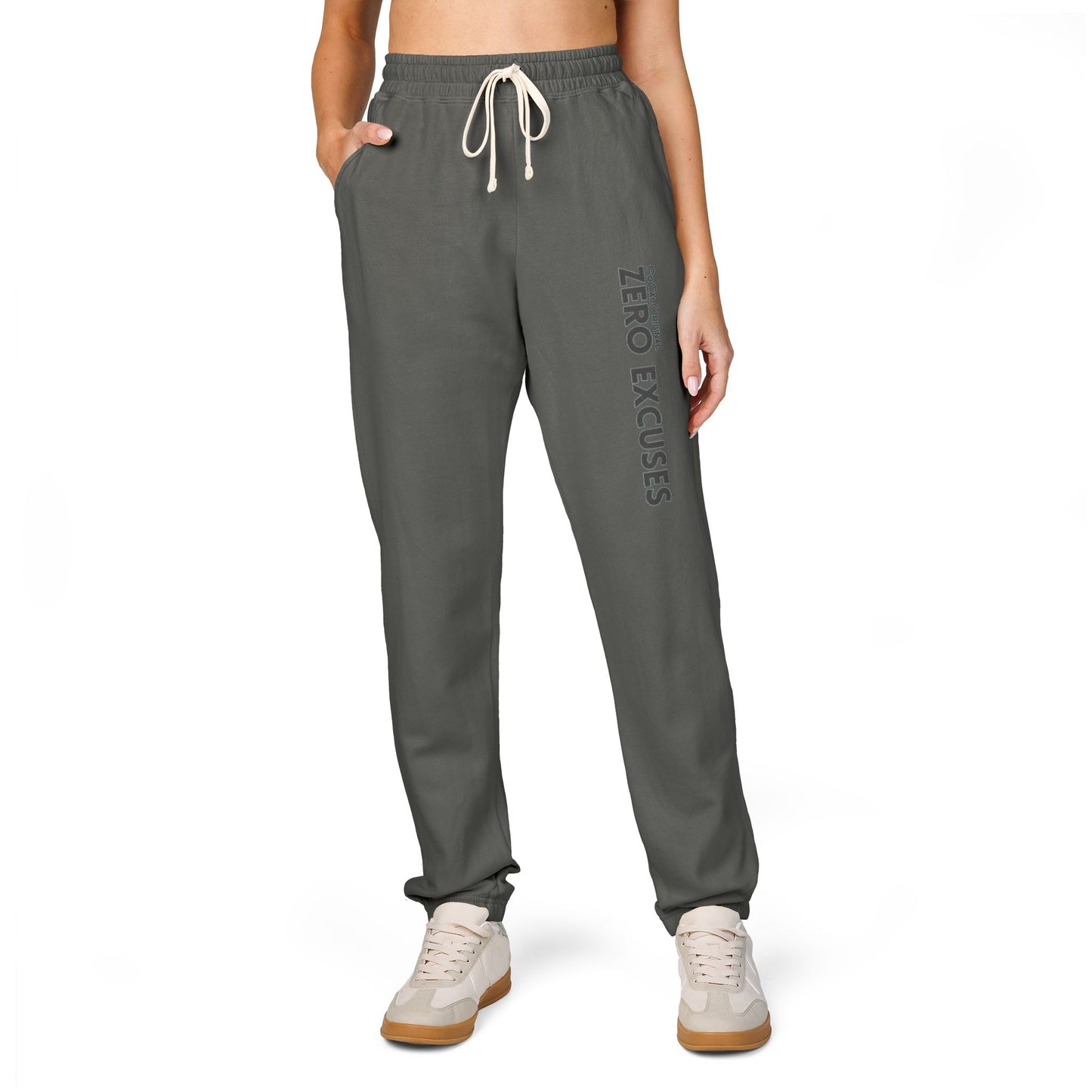 Zero Excuses Unisex Garment-Dyed Fleece Sweatpants