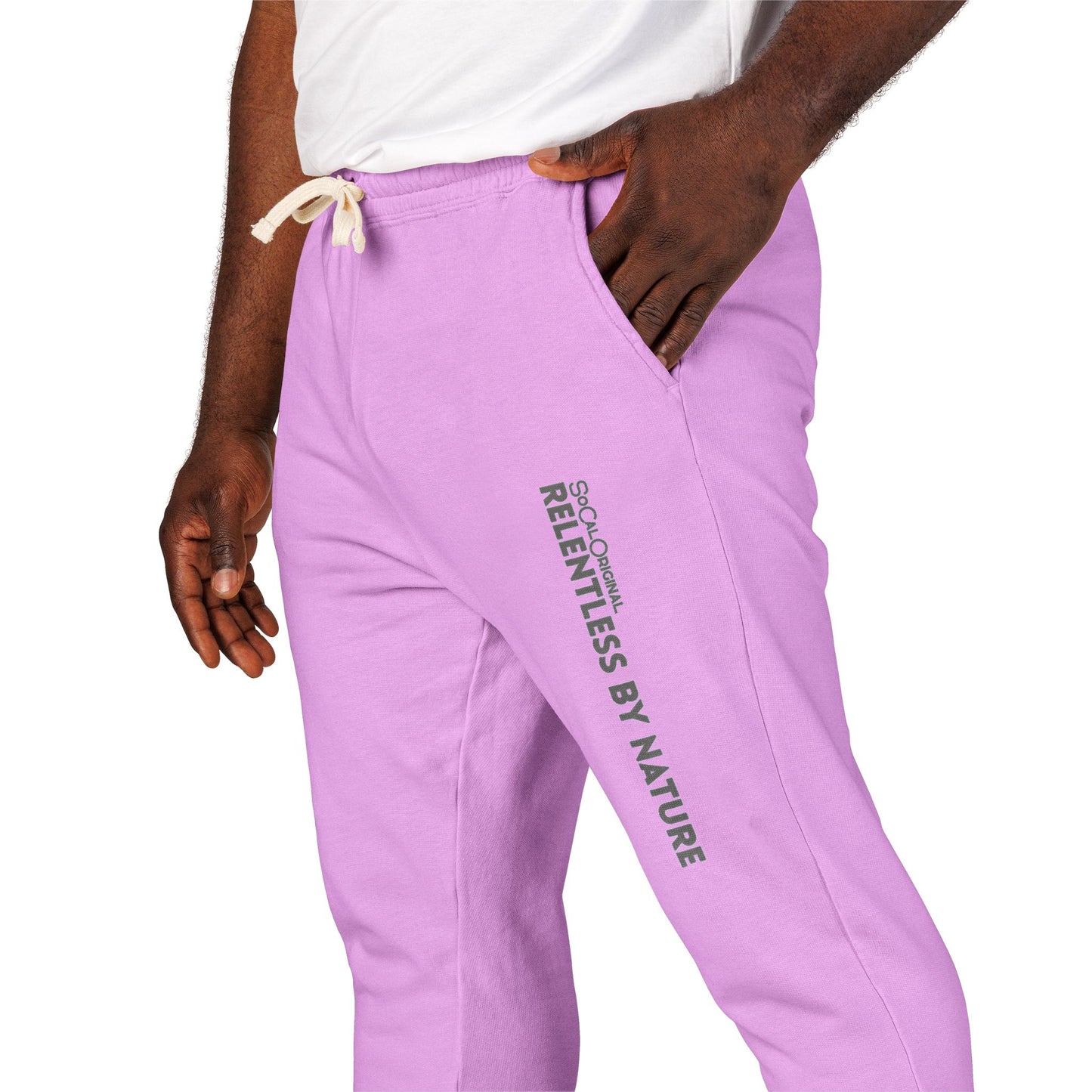 Relentless By Nature Unisex Garment-Dyed Fleece Sweatpants