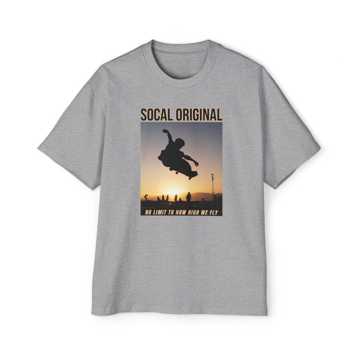 No Limit To HOw High We Fly Men's Heavy Oversized Tee