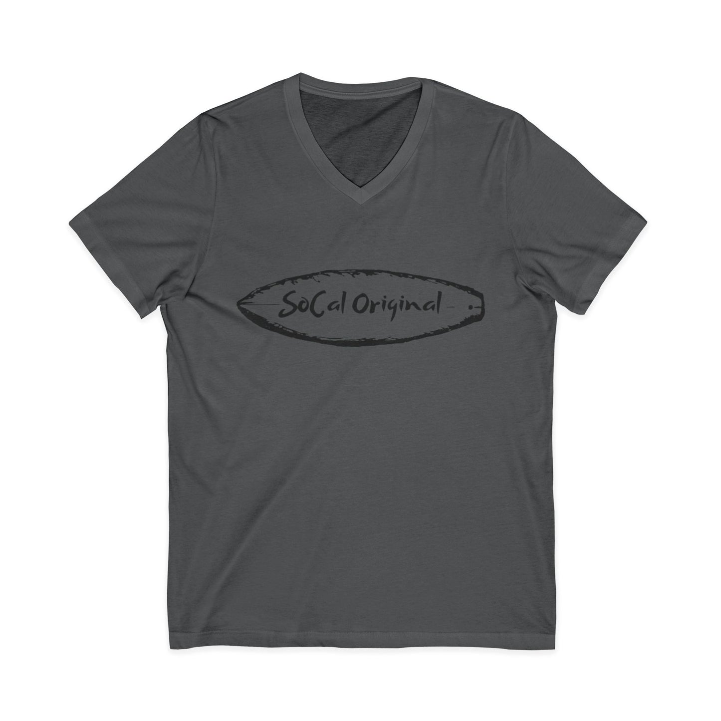 SoCal Original Surfboard Logo Unisex Jersey Short Sleeve V-Neck Tee