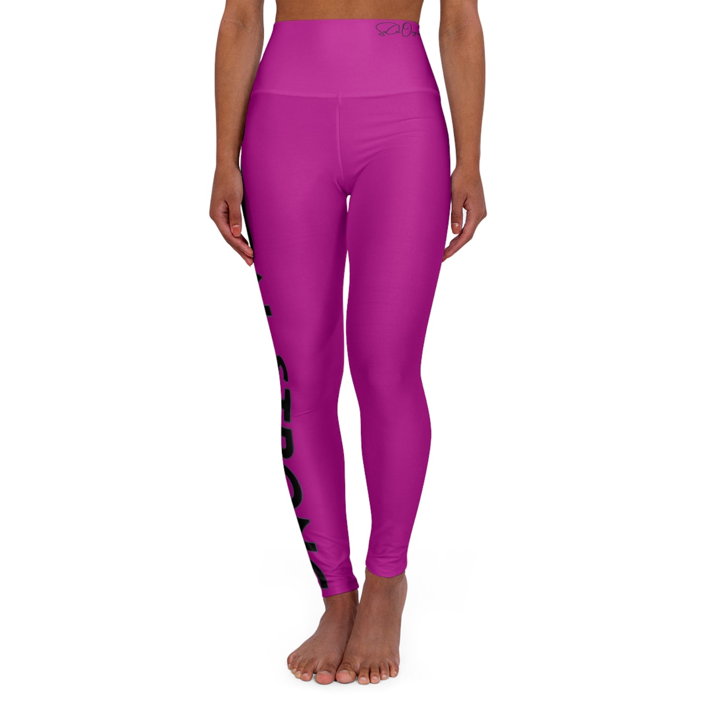 SoCal Strong High Waisted Yoga Leggings (AOP)