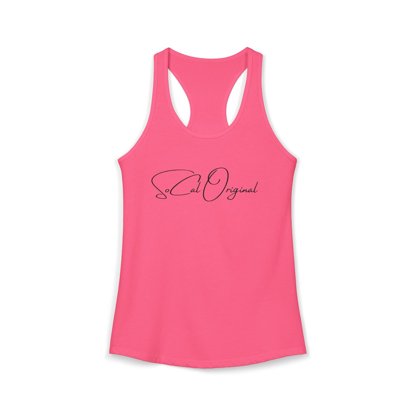 SoCal Original Script + Surfboard Women's Ideal Racerback Tank