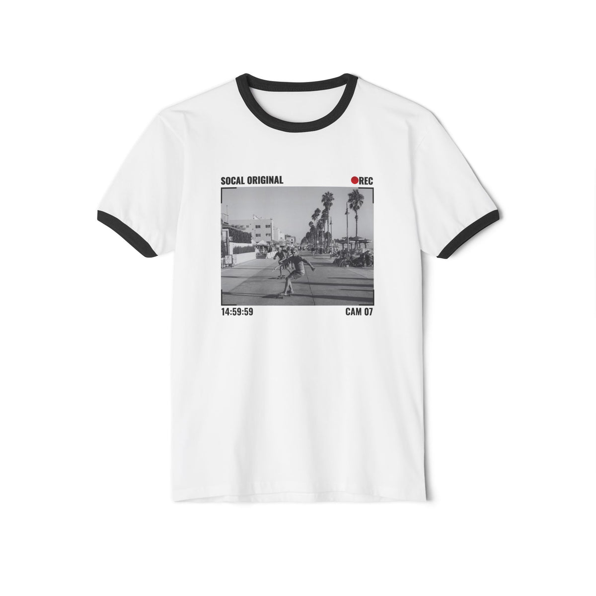 Venice Beach CAM 05 Unisex Cotton Ringer T-Shirt
