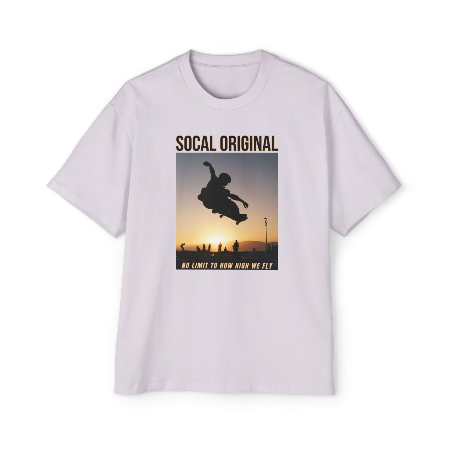 No Limit To HOw High We Fly Men's Heavy Oversized Tee