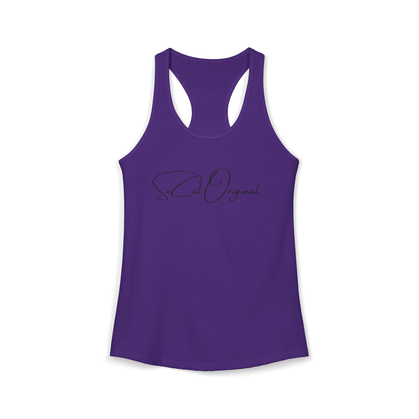 SoCal Original Script + Surfboard Women's Ideal Racerback Tank