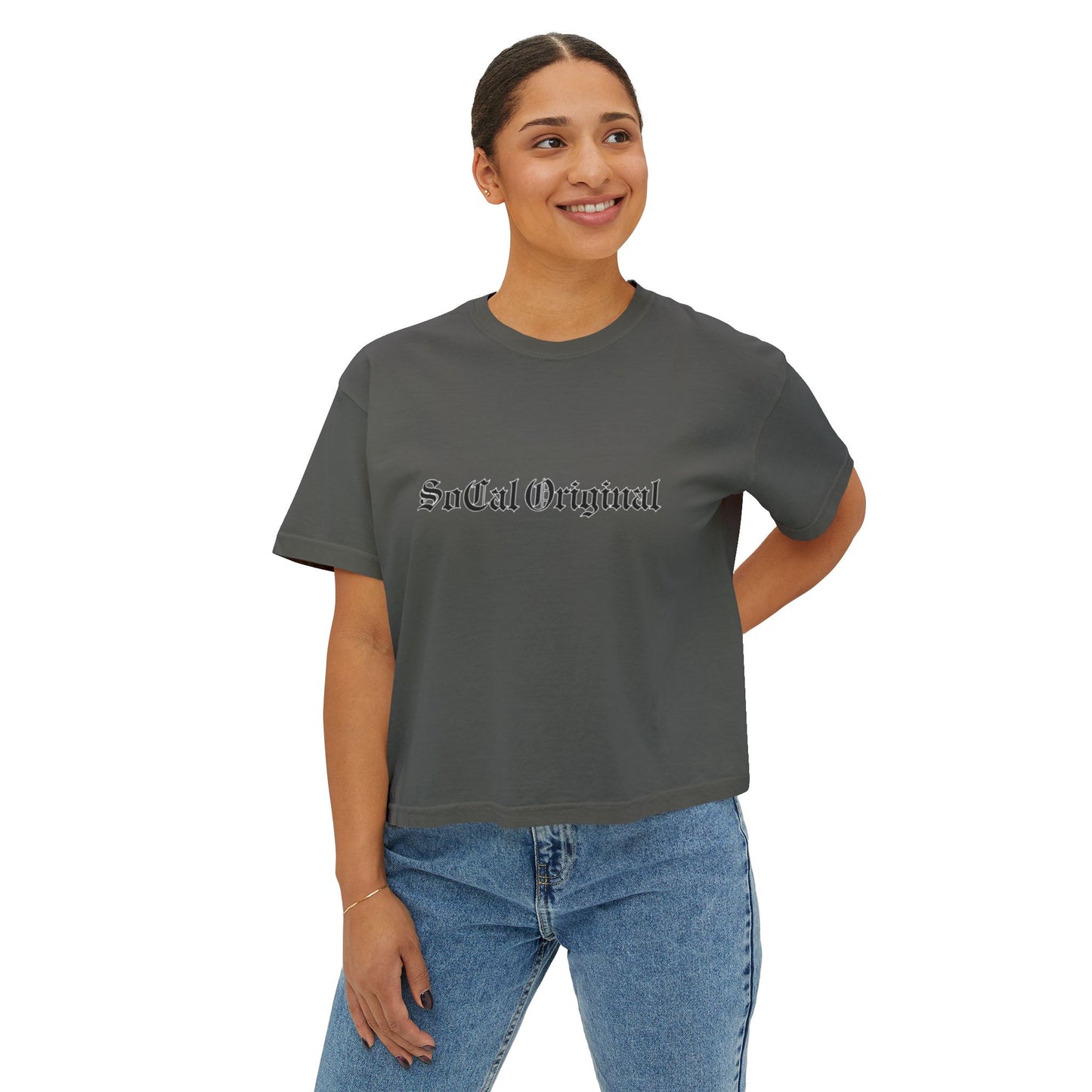 SoCal Original Old English Women's Boxy Tee