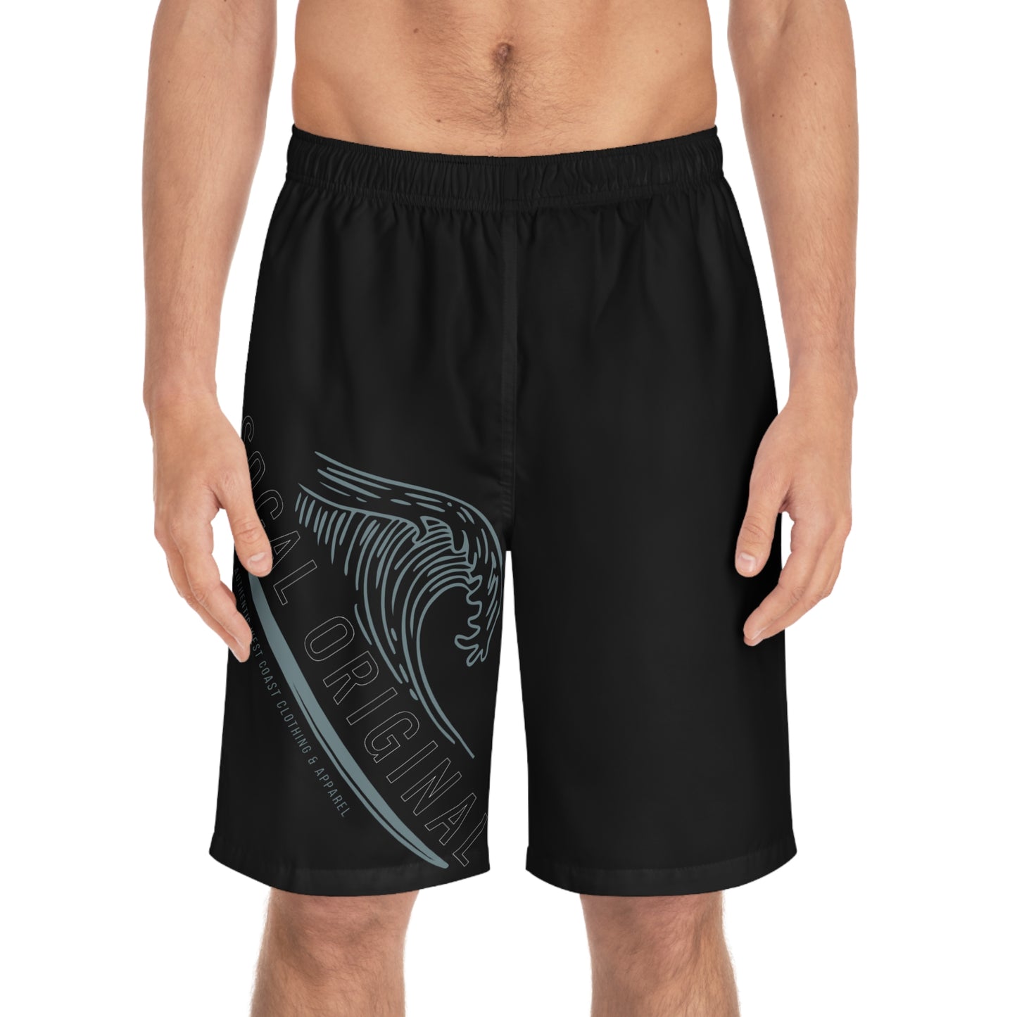 SoCal Original Wave Logo Men's Board Shorts (AOP)