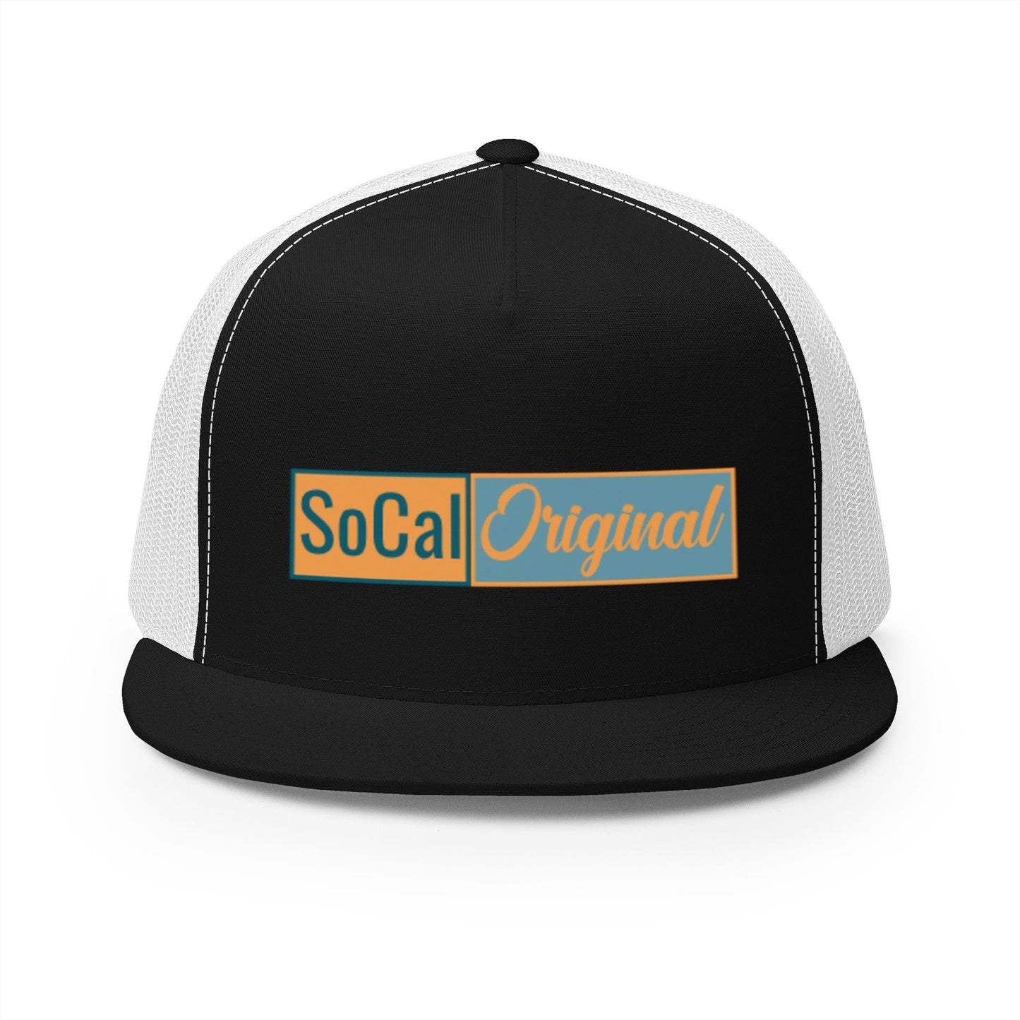 SoCal Original Color Block 5 Panel Trucker Cap