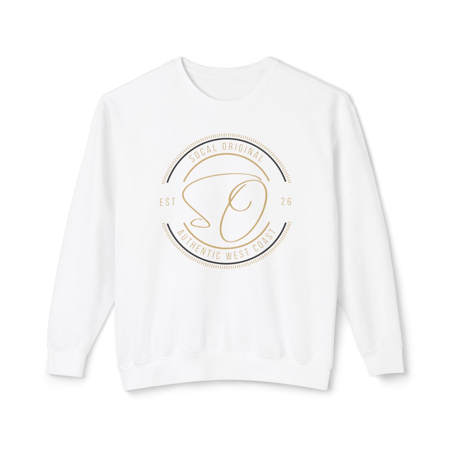 SoCal Original Badge Unisex Lightweight Crewneck Sweatshirt