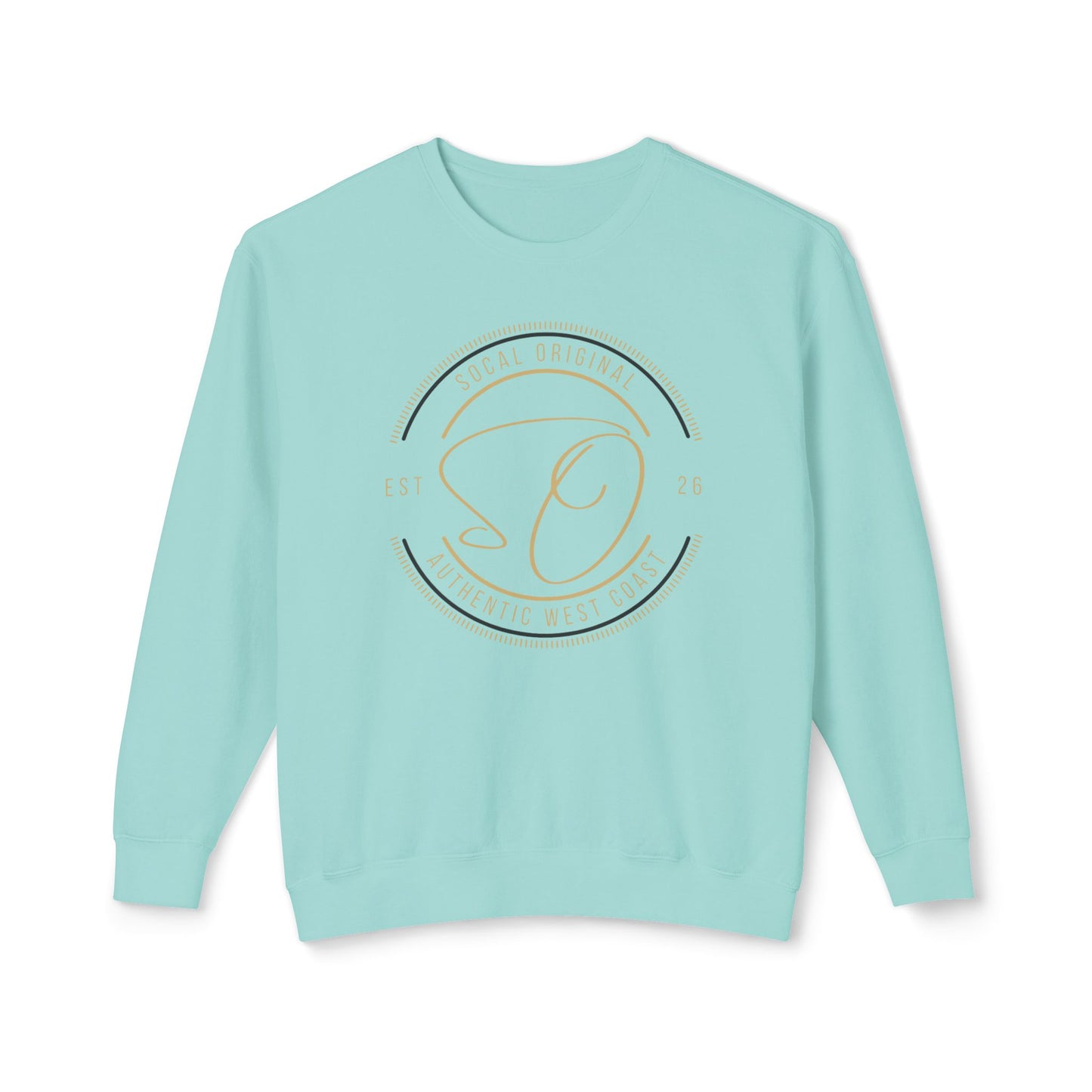 SoCal Original Badge Unisex Lightweight Crewneck Sweatshirt