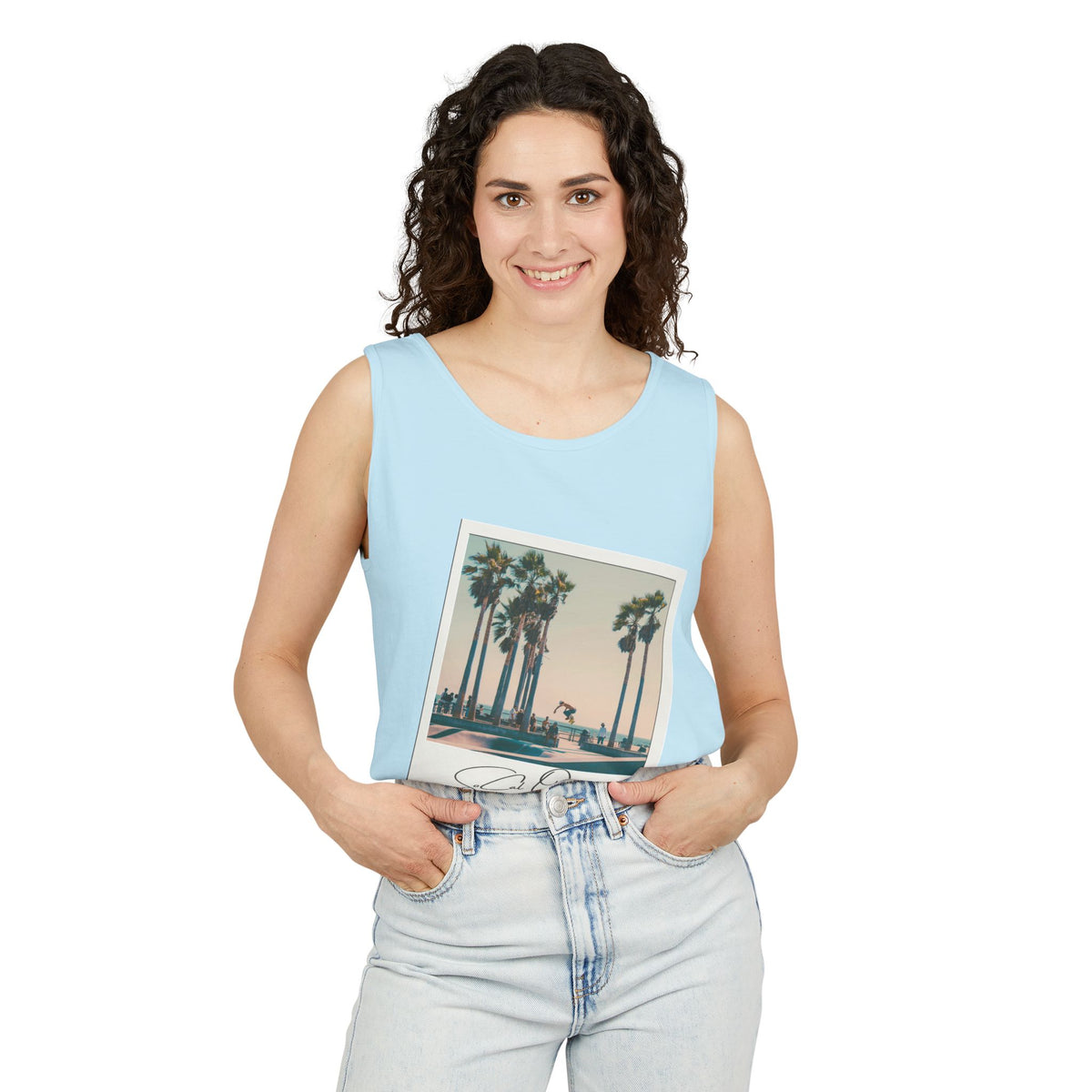 SoCal Original 98 Polaroid Unisex Garment-Dyed Tank Top