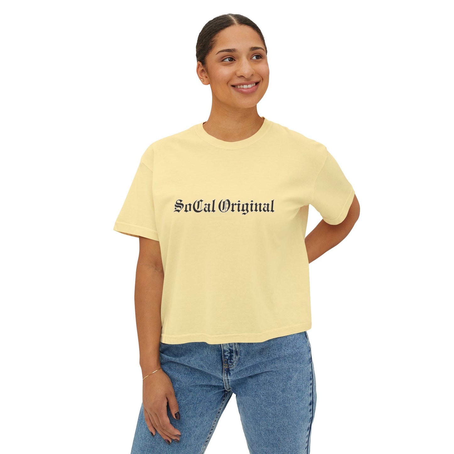 SoCal Original Old English Women's Boxy Tee