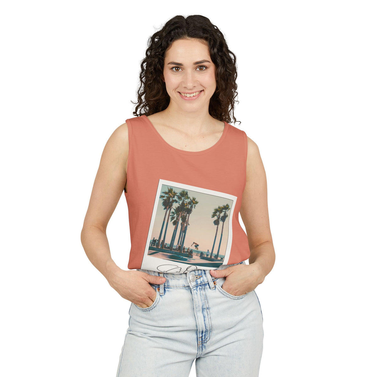 SoCal Original 98 Polaroid Unisex Garment-Dyed Tank Top