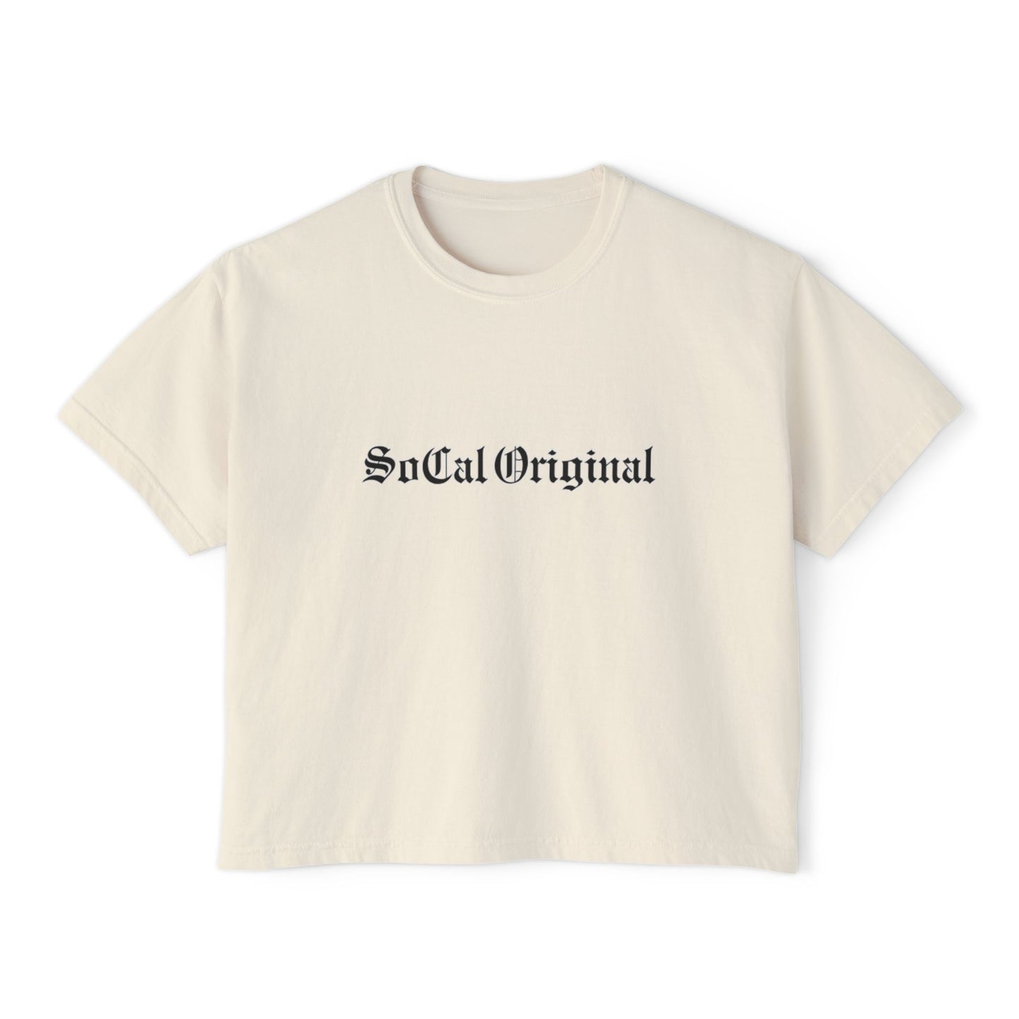 SoCal Original Old English Women's Boxy Tee