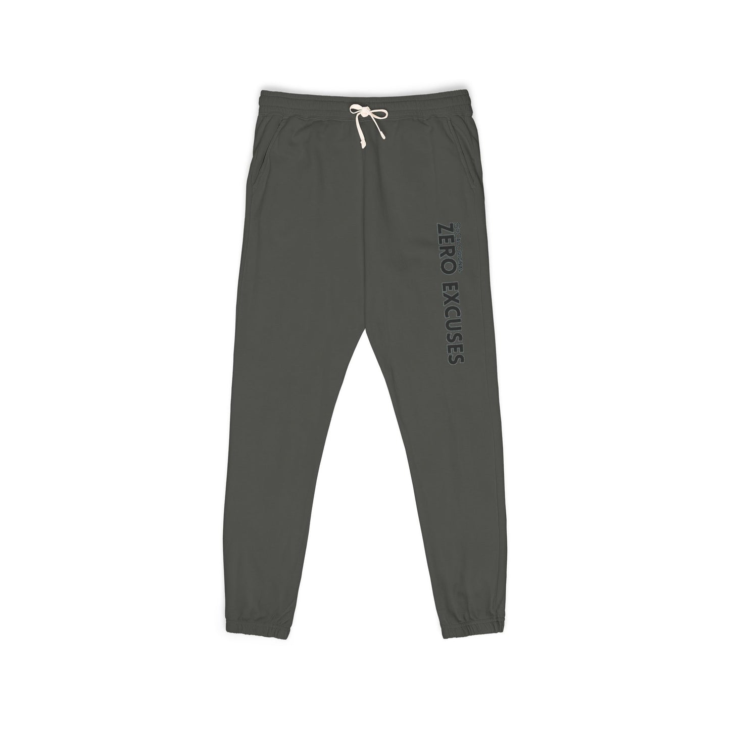 Zero Excuses Unisex Garment-Dyed Fleece Sweatpants