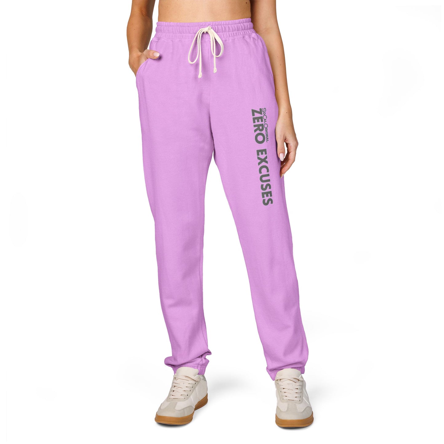 Zero Excuses Unisex Garment-Dyed Fleece Sweatpants