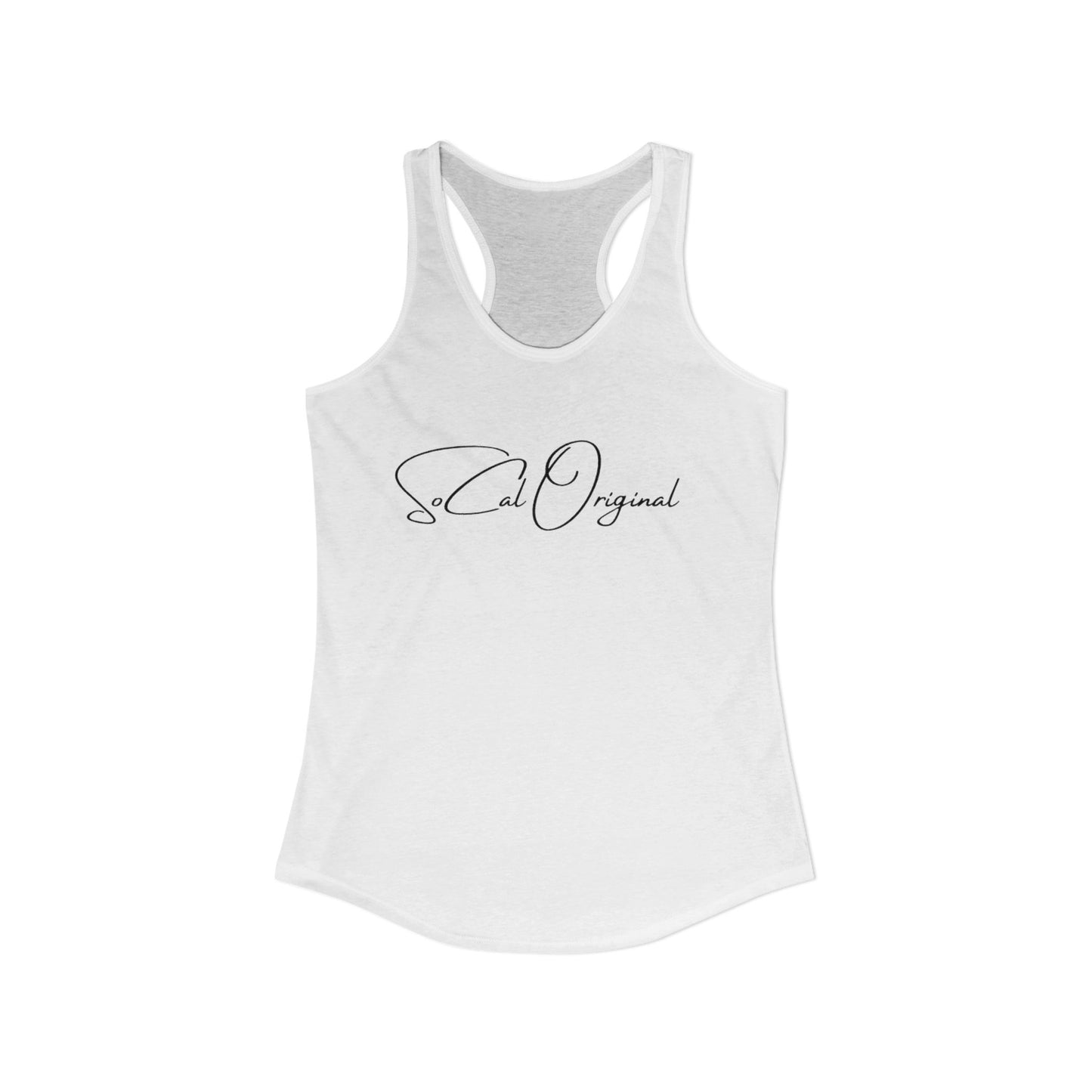 SoCal Original Script + Surfboard Women's Ideal Racerback Tank