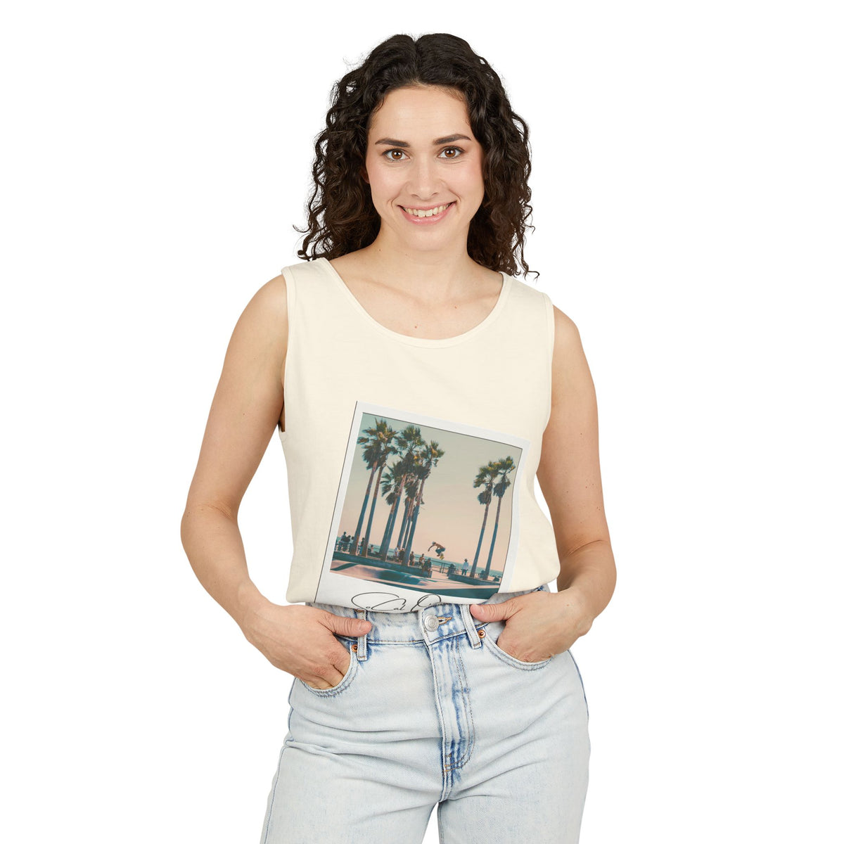 SoCal Original 98 Polaroid Unisex Garment-Dyed Tank Top