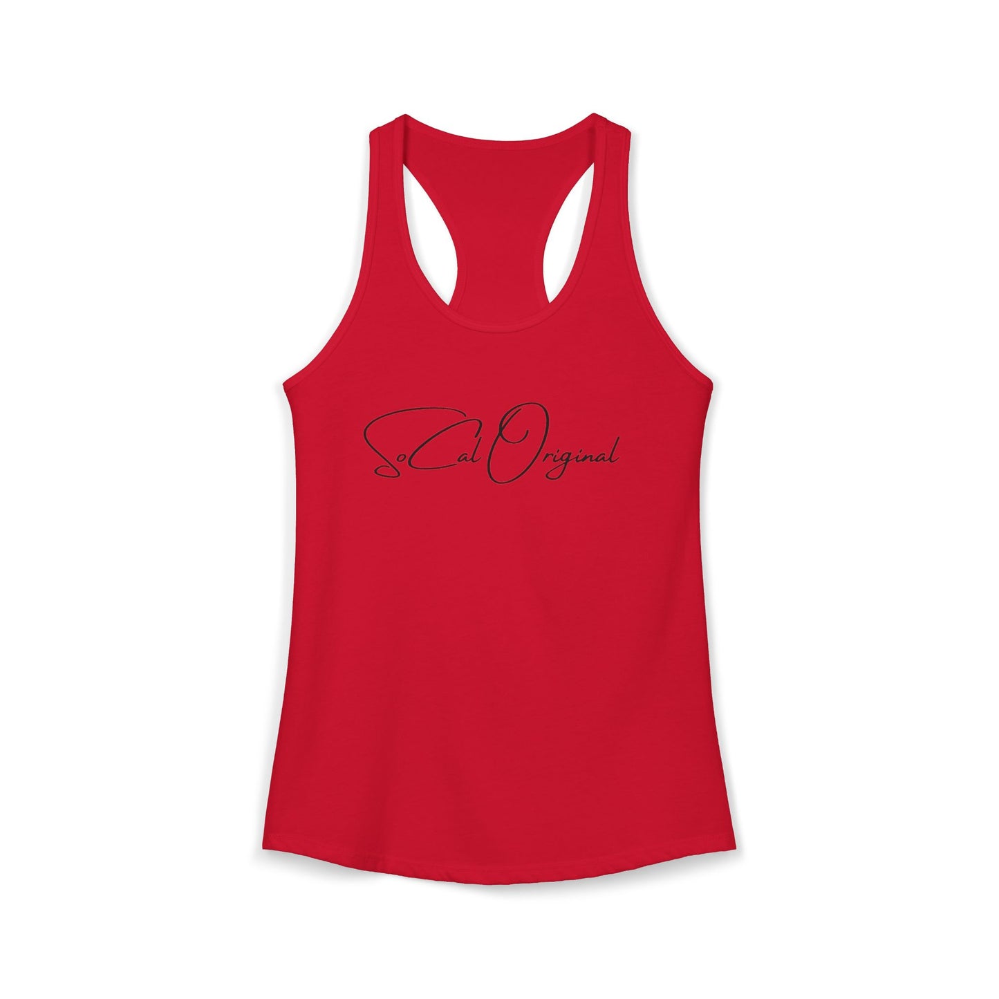 SoCal Original Script + Surfboard Women's Ideal Racerback Tank