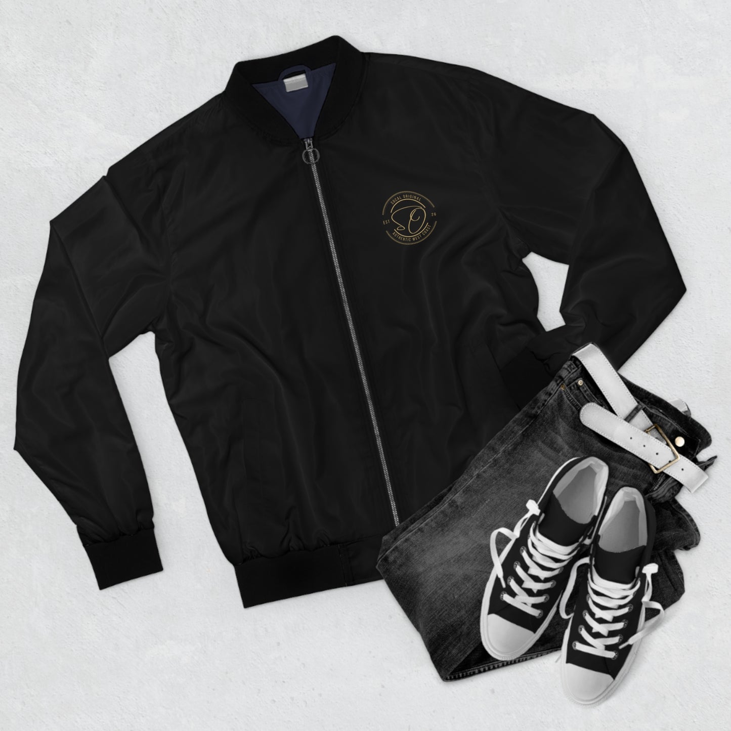 SoCal Original Est. California Men's Bomber Jacket (AOP)