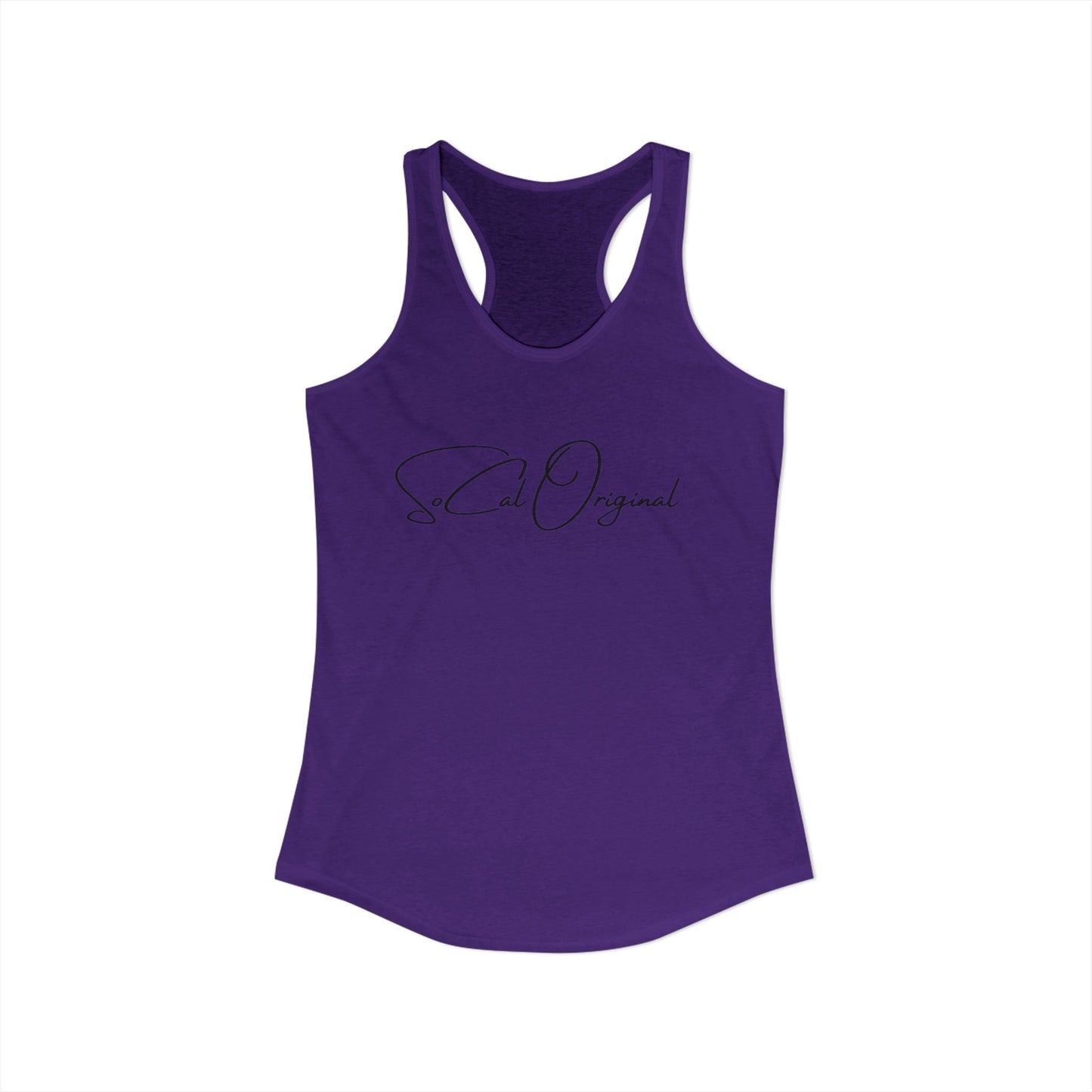 SoCal Original Script + Surfboard Women's Ideal Racerback Tank
