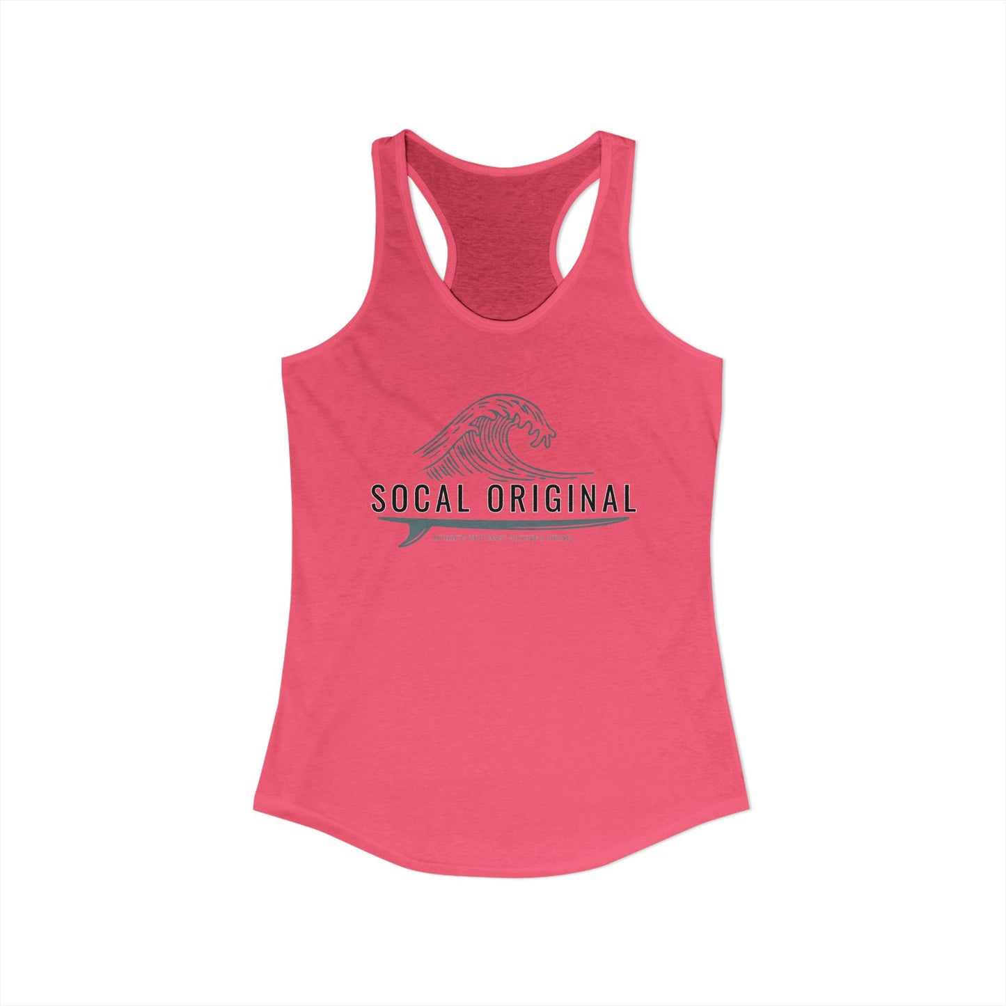 SoCal Original Wave Logo Women's Ideal Racerback Tank