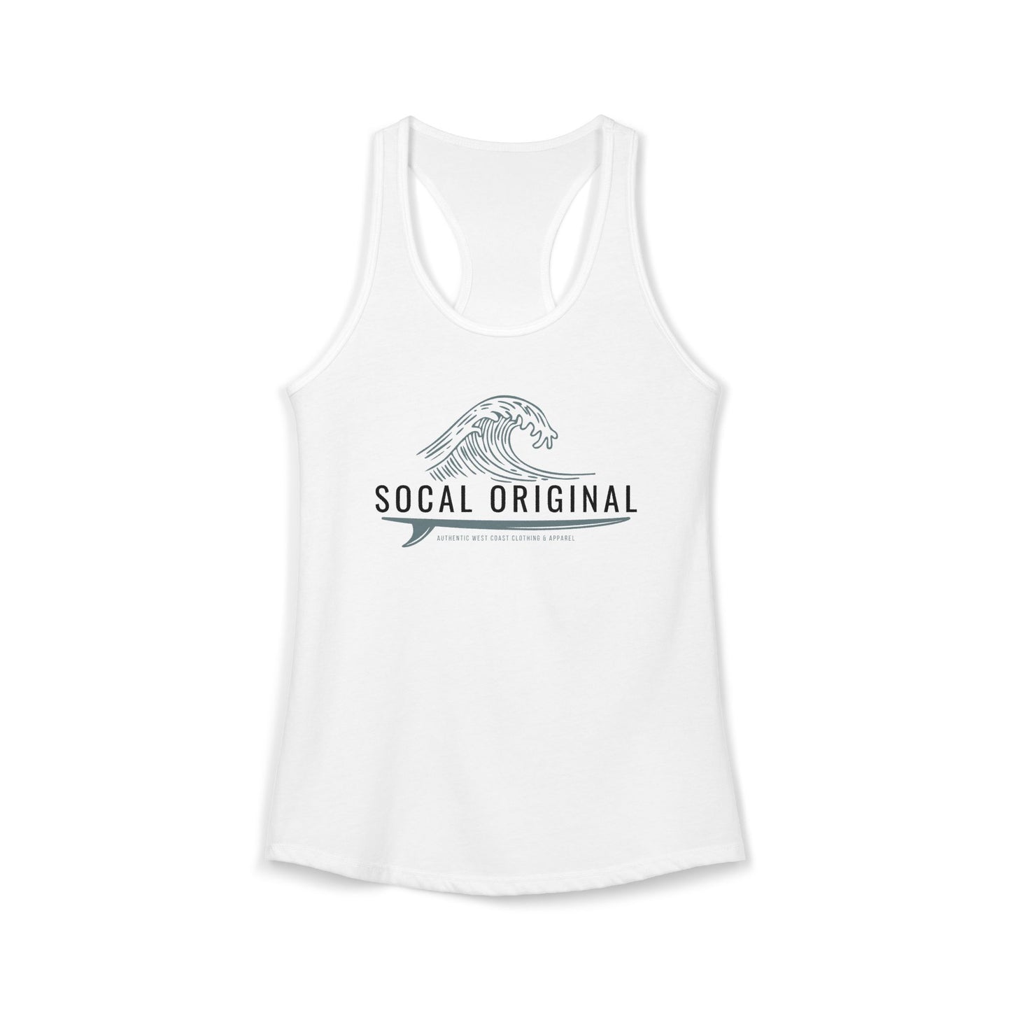 SoCal Original Wave Logo Women's Ideal Racerback Tank