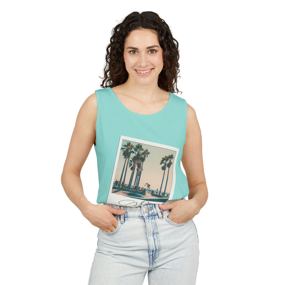 SoCal Original 98 Polaroid Unisex Garment-Dyed Tank Top