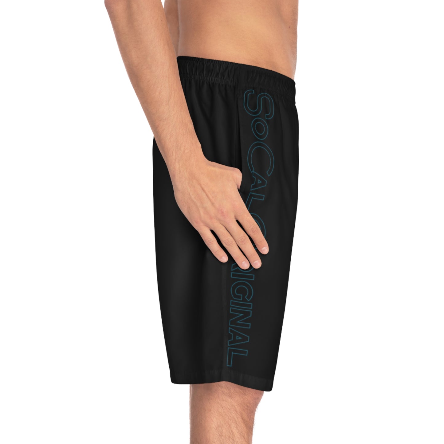 Tonal Logo Men's Board Shorts (AOP)