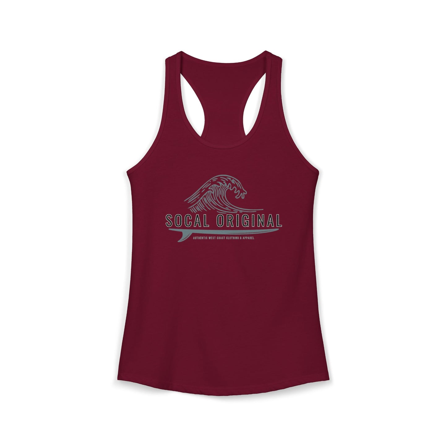 SoCal Original Wave Logo Women's Ideal Racerback Tank
