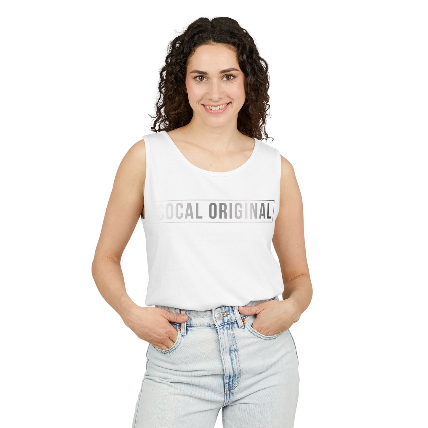 SoCal Original Metal Logo Unisex Garment-Dyed Tank Top
