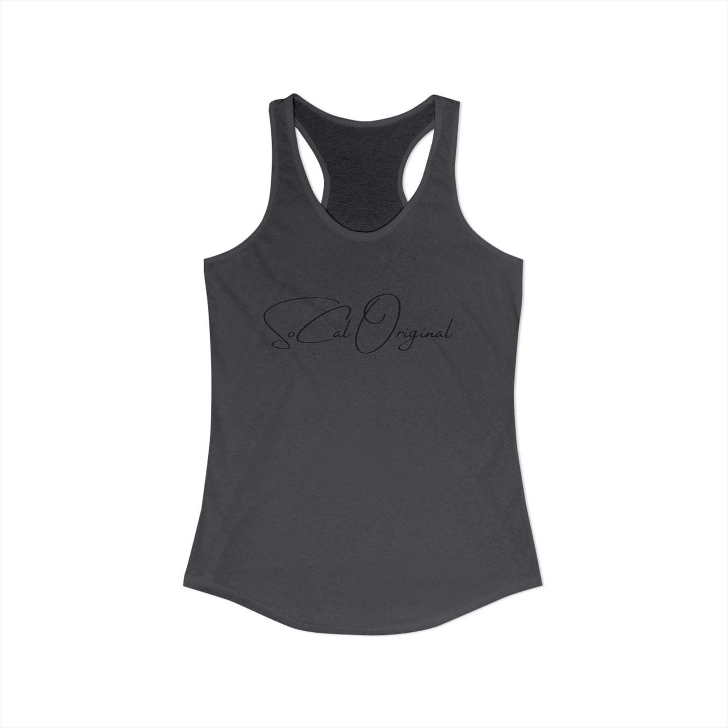 SoCal Original Script + Surfboard Women's Ideal Racerback Tank