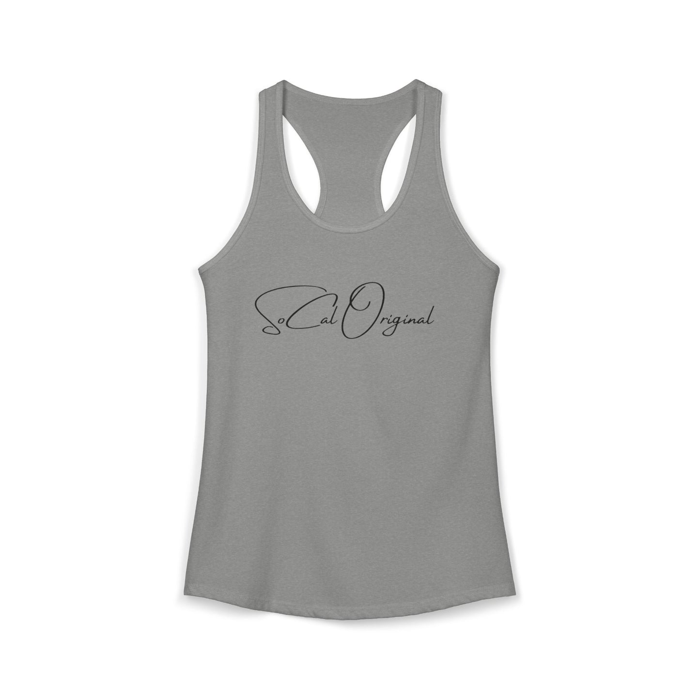 SoCal Original Script + Surfboard Women's Ideal Racerback Tank