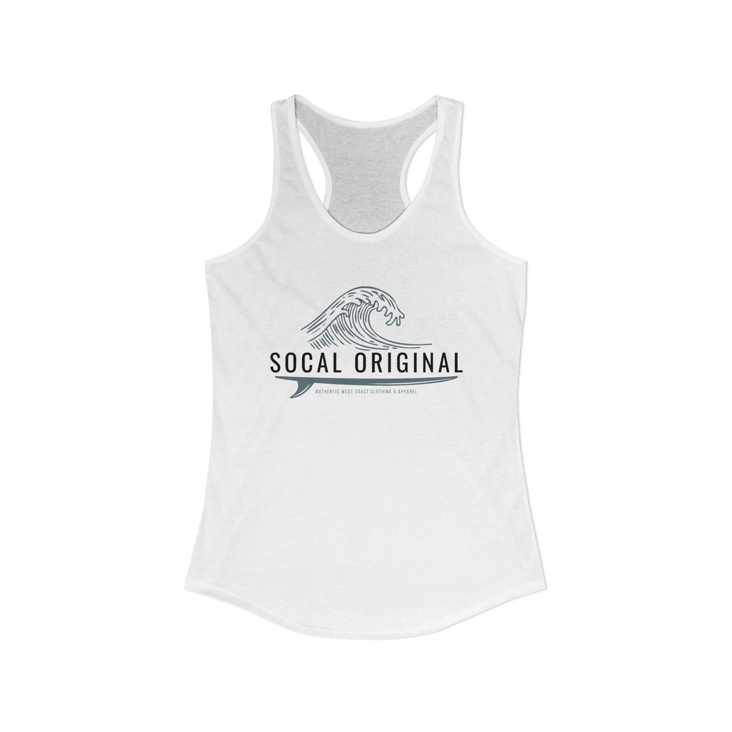 SoCal Original Wave Logo Women's Ideal Racerback Tank