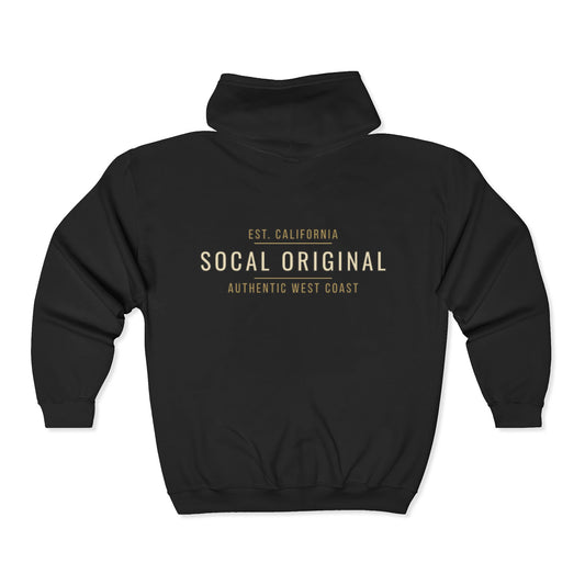 SoCal Original Est California Unisex Heavy Blend™ Full Zip Hooded Sweatshirt