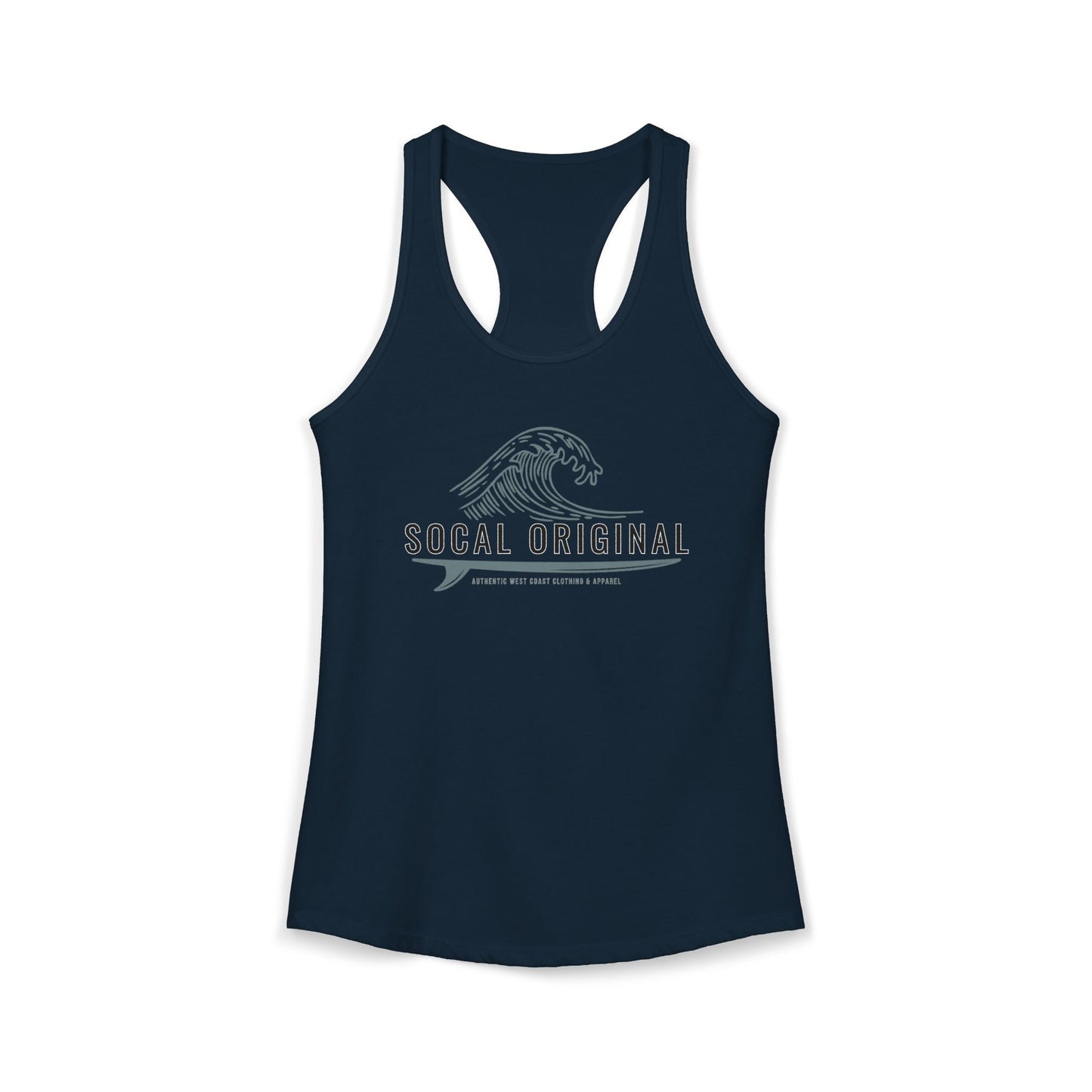 SoCal Original Wave Logo Women's Ideal Racerback Tank
