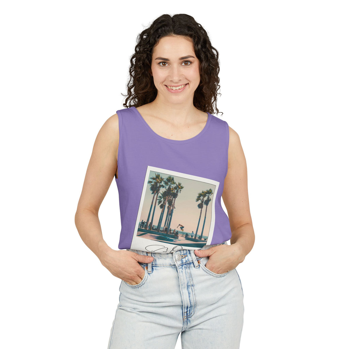 SoCal Original 98 Polaroid Unisex Garment-Dyed Tank Top
