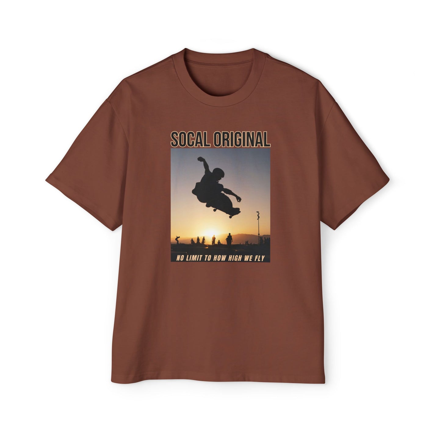 No Limit To HOw High We Fly Men's Heavy Oversized Tee