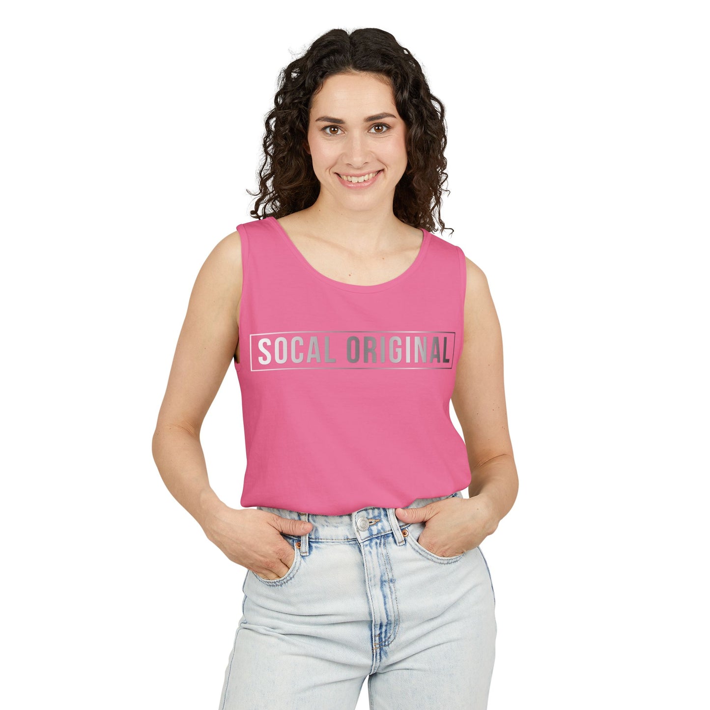 SoCal Original Metal Logo Unisex Garment-Dyed Tank Top