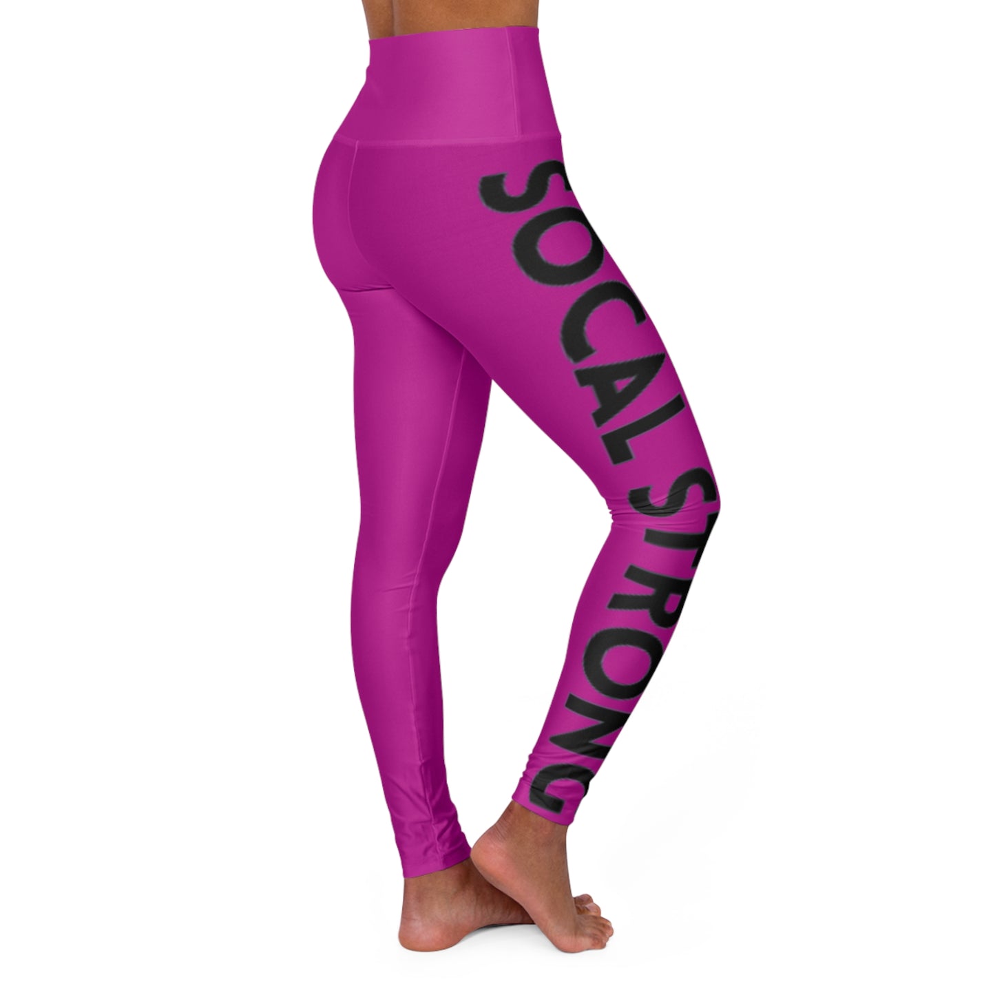 SoCal Strong High Waisted Yoga Leggings (AOP)