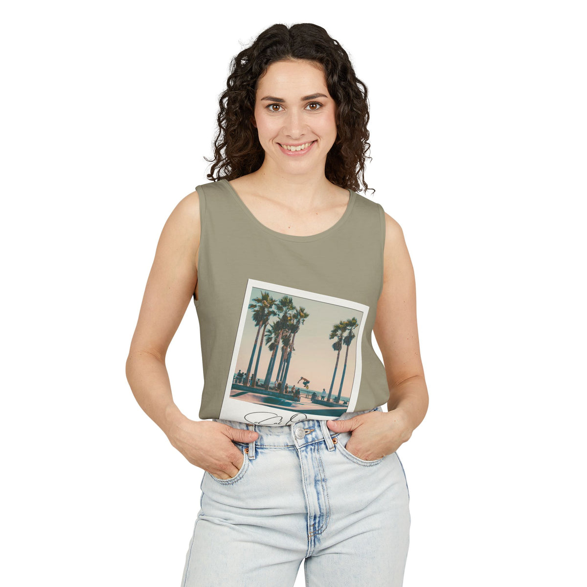 SoCal Original 98 Polaroid Unisex Garment-Dyed Tank Top