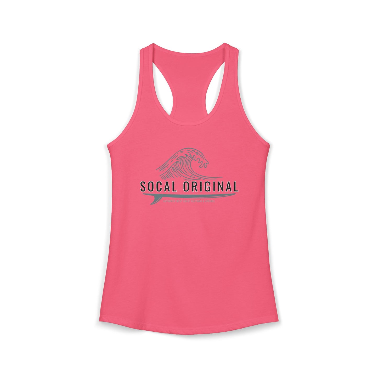 SoCal Original Wave Logo Women's Ideal Racerback Tank